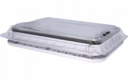 50 x 70 cm hatch with transparent cover, retractable mosquito screen and mosquito net