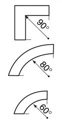 80° round corner profile for window frame - Img 2