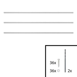 90° profiled line, length 120 × 2.5 cm, self-adhesive - set of 3 pieces - Img 4