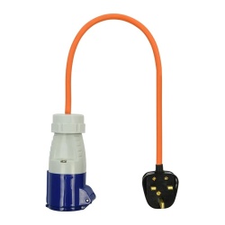 Adapter stecher England and CEE plug (40 cm), 16A IP44 protection - Img 2