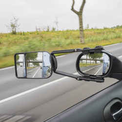 Additional side mirror extension "Duo" 18 x 12 cm high with convex mirror for blind spot - Img 6