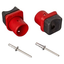 Amortizoare Bull Shock Absorber pentru suportul de biciclete Fiamma Carry-Bike Lift 77 / VW T4 / T5 / Vivaro / Vito, roșii, set 2 buc
