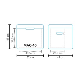 Berger RC2 1200 absorption chiller, 41 litres, works 12V / 230V / gas - Img 7