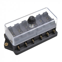 Box for 6 standard fuses