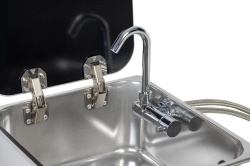 Built-in sink with battery included 35,2 x 32,2 x 15 cm with safety glass lid - Img 3