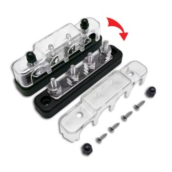 Busbar, max. 48 V / 150 A, 4-pole, with protective housing - Img 2