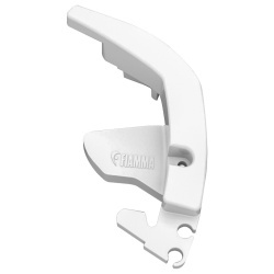 Capac profil frontal stânga, alb polar, pentru marchiza Fiamma F80 L