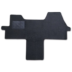 Carpeted floor mat for cab Fiat Ducato X250/290 hardened in the wear area