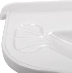 Chiuvetă de colt pentru baie cu suport de sapun 58 x 54 mm - Img 3