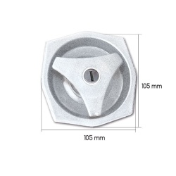 Complete lock 1033 octagonal lock for caravan doors, ALB - Img 2
