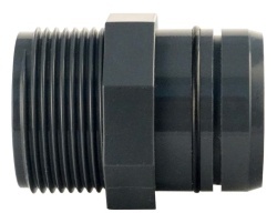 Connecting piece 40mm and 1 1/4 inch for electric water drain valve
