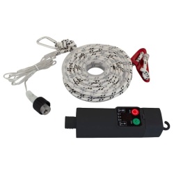 Cordelina cu ilumnare LED cu baterii reincarcabile USB, ALB