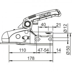 Cupla AL-KO 161, sarcina maxima 1600 KG cu softdock inclus - Img 2