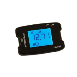 Digital lighting tester for 12V battery, permanent mounting caravans, boats