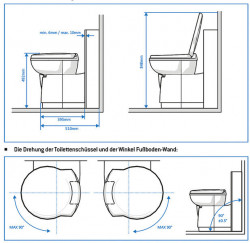 Fixed WC Thetford C263-S with tank emptying from outside, in-ground installation - Img 2