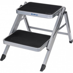 Folding ladder with two steps for caravans, height 40 cm