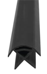 Furniture corner profile for laminate panel 15 mm, length 2.2 m - dark grey
