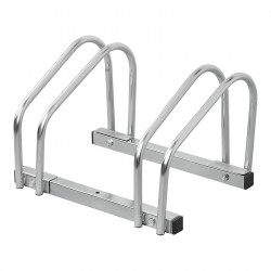 Galvanised steel outdoor bicycle rack, 2 places