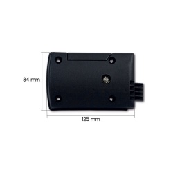 Incuietoare completa Kubus pentru usa de garaj, 99 x 79 mm, ALB - Img 2