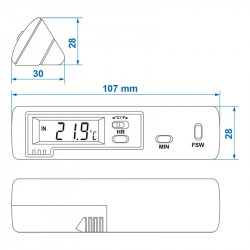 Indoor and outdoor thermometer for caravans or motorhomes - Img 4