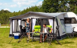 Inflatable tent for caravan Sirmione Air, 400 x 250 cm, installation height 240 - 255 cm