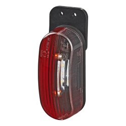 LED side marker lamp for caravans 98 x 42 mm, red/white, DREAPTA