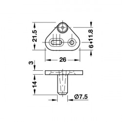 Lock rod lock (1 pc) - Img 2