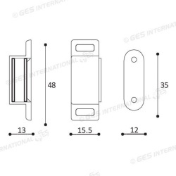 Magnet pentru mobilier rulote sau autorulote, maro - Img 4