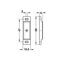 Magnetic lock for caravan and motorhome furniture - Img 2
