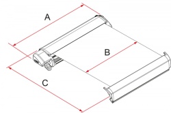 Marchiza de acoperis Fiamma F80, caseta TITANIUM pentru camper, rulote, autorulote - Img 5