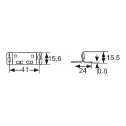 Metal block for caravan and motorhome furniture - Img 2