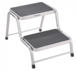 Metal ladder with two steps for caravans, height 38cm