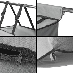 Organizator multifunctional pentru camping cu 4 compartimente, 34 x 34 x 96 cm - Img 4