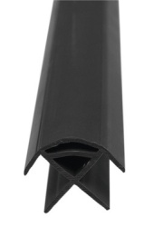 Profil de colt mobilier pentru panou laminat 15 mm, lungime 2,2 m - gri inchis