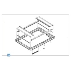 Ramă interioară completă alb-crem pentru trapa Dometic Heki 1 (560E0125) - Img 2