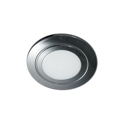 Recessed spotlight 80 mm diameter, 6 LED, warm white and blue light