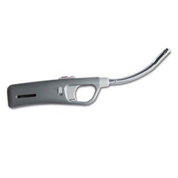 Refillable lighter with flexible neck for barbecue