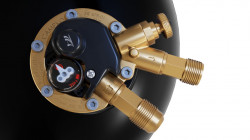 Refillable steel LPG tank with multivalve and filling indicator, 30l - Img 3