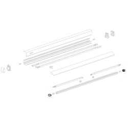 Set capace profil frontal / rolă pânză Thule pentru Omnistor 3200 (1500603516)