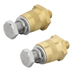 Set of brass screw terminals for LiFePO4 batteries, screw M8 - Img 2