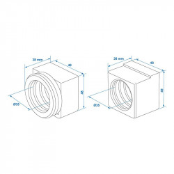 Set of sliding bushings for AL-KO brake axle 35x42,5x40 - 30S 60S/2 90S/3 from 1996 onwards - Img 4