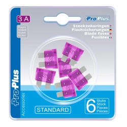 Sigurante 12V MINI, 6 buc, VIOLET, 3A