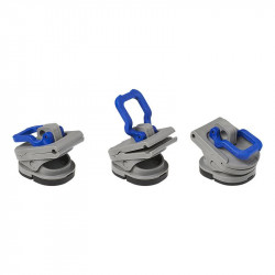 Support for tent tent poles without drilling holes in the caravan walls