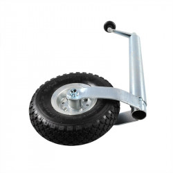 Support / manoeuvring wheel, 48mm tube, tyre with inner tube, load 150 kg - Img 2