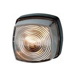 Trailer clearance lamp, front position (white) 62 x 62 mm,Hella