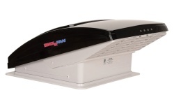 Ventilator - trapă 40 x 40 "Airxcel Maxxfan Deluxe", telecomanda, functionare pe ploaie, capac NEGRU - Img 1