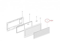 Winter cover for the ventilation grille for Thetford fridges 43.8 x 13.2 cm - Img 2