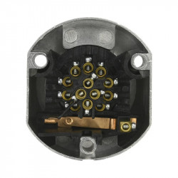 13-pin socket for caravans or trailers, metal, 12V - Img 4