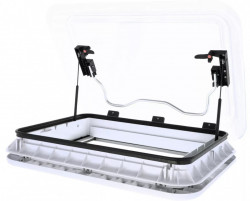 50 x 70 cm hatch with transparent cover, retractable mosquito screen and mosquito net - Img 2