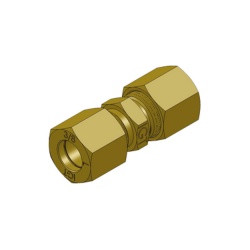 8 x 8 mm brass fixed gas connector